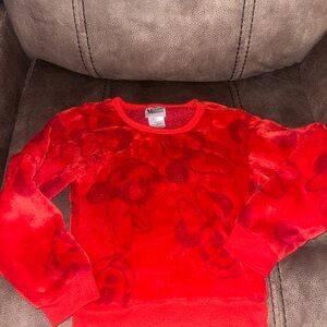 Disney Red Minnie Mouse Fleece Sweatshirt
